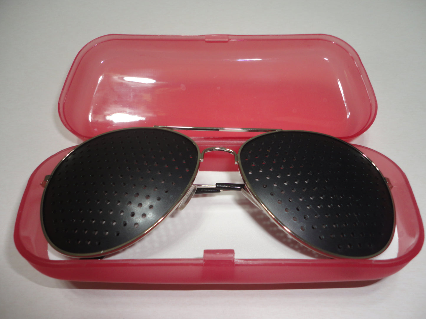 Anteojos Estenopeicos Plateados